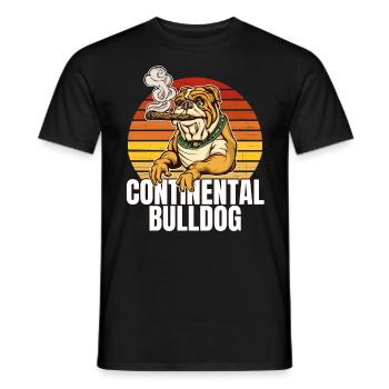 Colorbulls Conti Bulldoggen Continental Bulldogs - Men's T-Shirt - black - Front - AI Model Male 178 light (178cm)