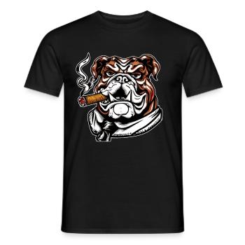 Colorbulls Conti Bulldoggen Continental Bulldogs - Men's T-Shirt - black - Front - AI Model Male 178 light (178cm)