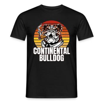 Colorbulls Conti Bulldoggen Continental Bulldogs - Men's T-Shirt - black - Front - AI Model Male 178 light (178cm)