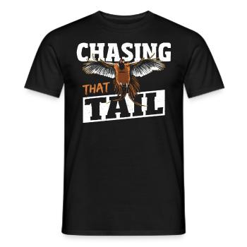 Chasing That Tail Pheasant Hunting Pheasant Hunter - Men's T-Shirt - black - Front - AI Model Male 178 light (178cm)