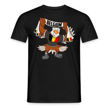 Adler Belgique - T-shirt homme - noir - Devant - AI Model Male 178 light (178cm)