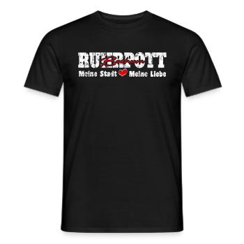 Ruhrpott Bochum Meine Stadt meine Liebe Herz - Männer T-Shirt - Schwarz - Vorne - AI Model Male 178 light (178cm)