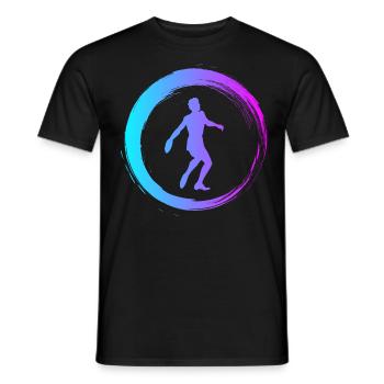 Sporty Hobby Leidenschaft Discus - Männer T-Shirt - Schwarz - Vorne - AI Model Male 178 light (178cm)