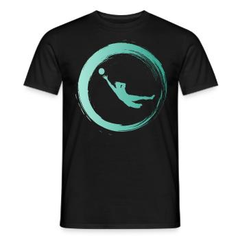 Sporty Hobby Leidenschaft Torwart - Männer T-Shirt - Schwarz - Vorne - AI Model Male 178 light (178cm)