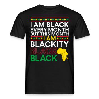 Mois de l’histoire des Noirs Histoire des États-Unis Afrique - T-shirt homme - noir - Devant - AI Model Male 178 light (178cm)