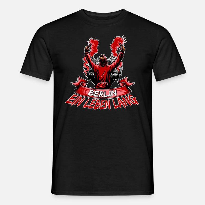 Berlin ein Leben lang - Männer T-Shirt - Schwarz