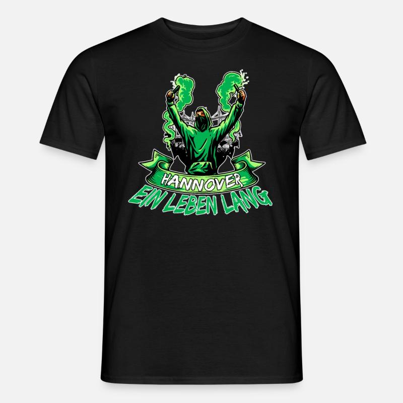 Hannover ein Leben lang - Männer T-Shirt - Schwarz