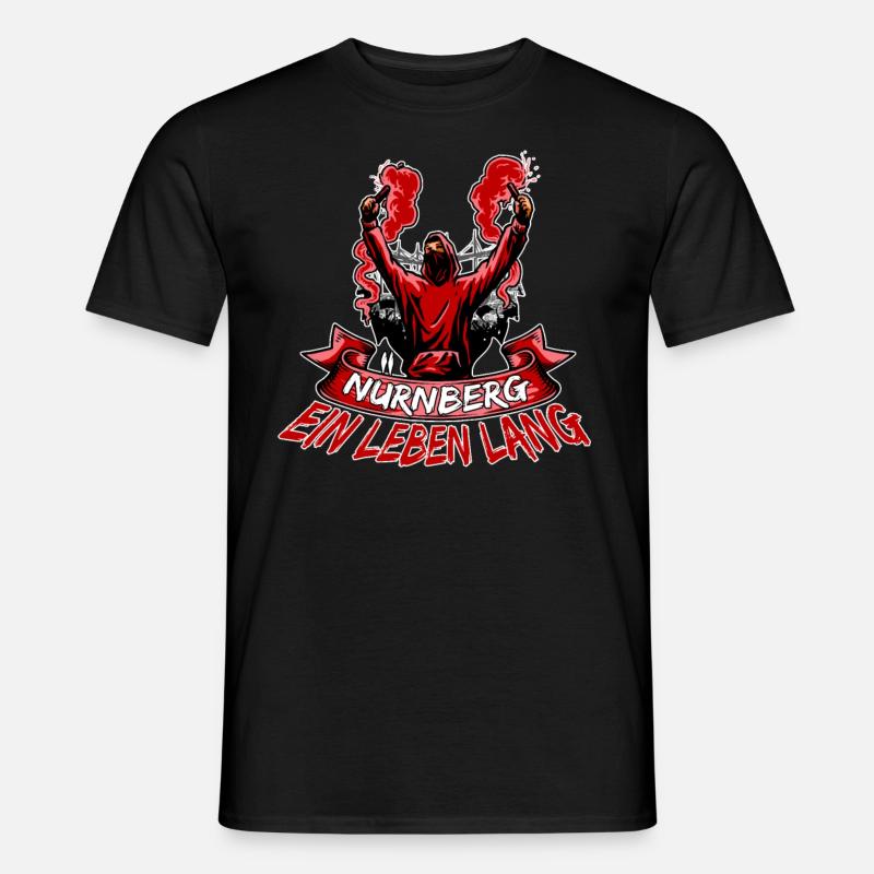 Nürnberg ein Leben lang - Männer T-Shirt - Schwarz