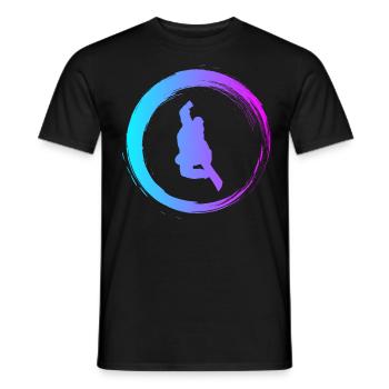 Sporty Hobby Leidenschaft Snowboard - Männer T-Shirt - Schwarz - Vorne - AI Model Male 178 light (178cm)