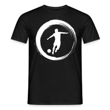 Sporty Hobby Leidenschaft Fussball - Männer T-Shirt - Schwarz - Vorne - AI Model Male 178 light (178cm)