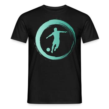 Sporty Hobby Leidenschaft Fussball - Männer T-Shirt - Schwarz - Vorne - AI Model Male 178 light (178cm)