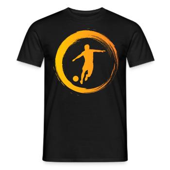 Sporty Hobby Leidenschaft Fussball - Männer T-Shirt - Schwarz - Vorne - AI Model Male 178 light (178cm)