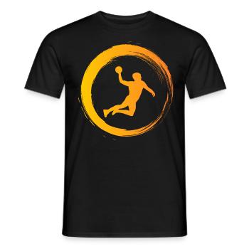Sporty Hobby Leidenschaft Handball - Männer T-Shirt - Schwarz - Vorne - AI Model Male 178 light (178cm)