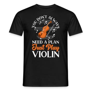Violoniste violoniste Vous n’avez pas toujours - T-shirt homme - noir - Devant - AI Model Male 178 light (178cm)