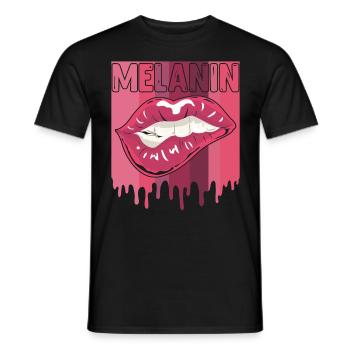 Mélanine Femmes Noires Femme Africaine - T-shirt homme - noir - Devant - AI Model Male 178 light (178cm)