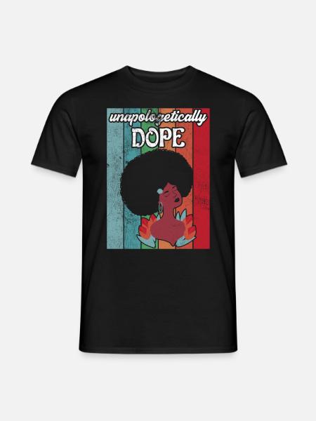 Unapologetically African Woman - Men's T-Shirt - black