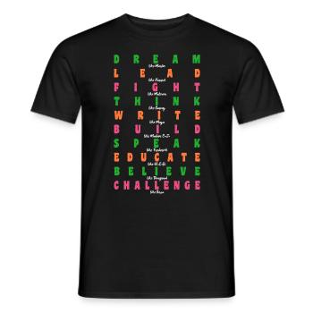 Black History Martin Luther King Africa - Men's T-Shirt - black - Front - AI Model Male 178 light (178cm)