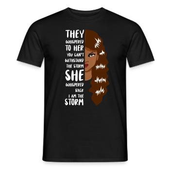 Femmes fortes Histoire des Noirs Femme africaine - T-shirt homme - noir - Devant - AI Model Male 178 light (178cm)