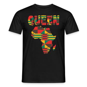 Afrika African Queen Black Pride Afrikanische Frau - Männer T-Shirt - Schwarz - Vorne - AI Model Male 178 light (178cm)