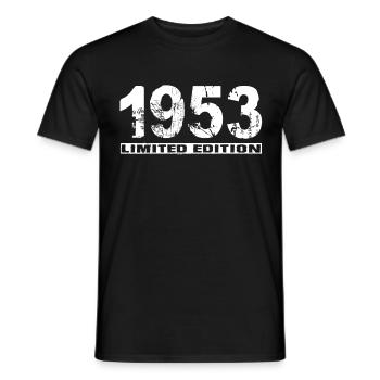 Édition limitée 1953 - T-shirt homme - noir - Devant - AI Model Male 178 light (178cm)