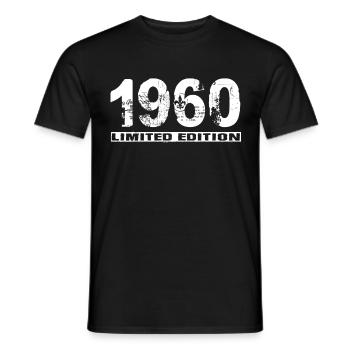 Édition limitée 1960 - T-shirt homme - noir - Devant - AI Model Male 178 light (178cm)