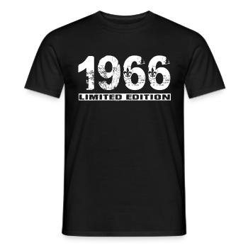 Édition limitée 1966 - T-shirt homme - noir - Devant - AI Model Male 178 light (178cm)