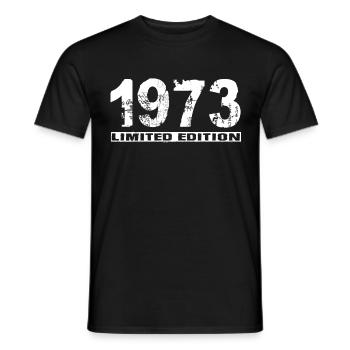 Édition limitée 1973 - T-shirt homme - noir - Devant - AI Model Male 178 light (178cm)