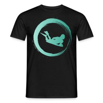 Sporty Hobby Leidenschaft Bodyboard - Männer T-Shirt - Schwarz - Vorne - AI Model Male 178 light (178cm)
