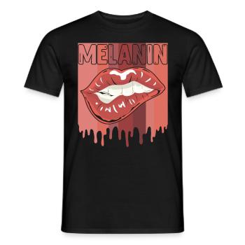 Mélanine Femmes Noires Femme Africaine - T-shirt homme - noir - Devant - AI Model Male 178 light (178cm)