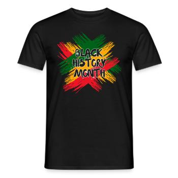 Black History Month USA Afro Amerika Afrika - Männer T-Shirt - Schwarz - Vorne - AI Model Male 178 light (178cm)