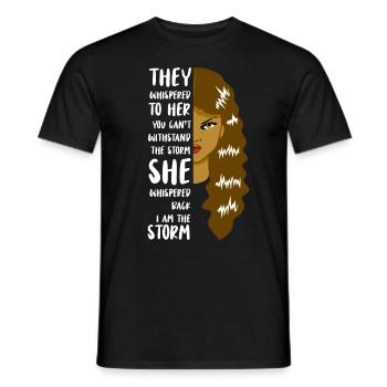 Femmes fortes Histoire des Noirs Femme africaine - T-shirt homme - noir - Devant - AI Model Male 178 light (178cm)