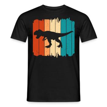T-Rex - Männer T-Shirt - Schwarz - Vorne - AI Model Male 178 light (178cm)