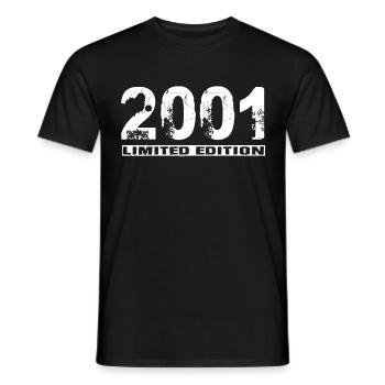 Limited Edition 2001 - Männer T-Shirt - Schwarz - Vorne - AI Model Male 178 light (178cm)