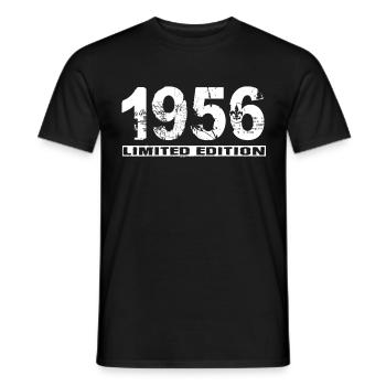 Édition limitée 1956 - T-shirt homme - noir - Devant - AI Model Male 178 light (178cm)