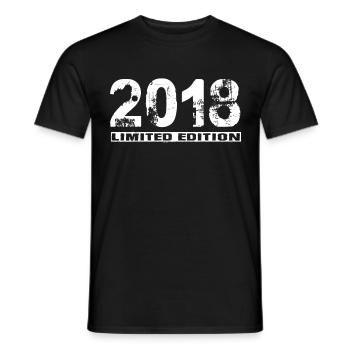 Limited Edition 2018 - Männer T-Shirt - Schwarz - Vorne - AI Model Male 178 light (178cm)