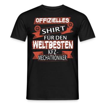 Papa Vater Auto Schrauber Kfz Mechatroniker - Männer T-Shirt - Schwarz - Vorne - AI Model Male 178 light (178cm)