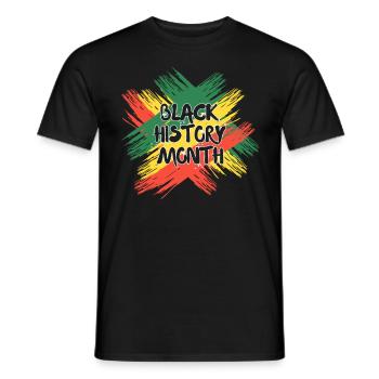 Black History Month USA Afro Amerika Afrika - Männer T-Shirt - Schwarz - Vorne - AI Model Male 178 light (178cm)