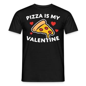 Pizza Saying Humorous Gift - Men's T-Shirt - black - Front - AI Model Male 178 light (178cm)
