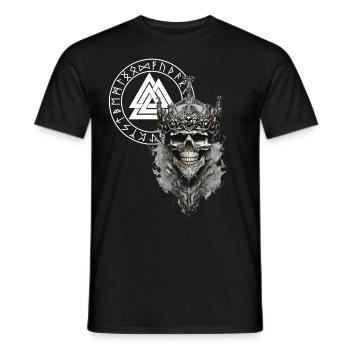 Vikings Rune nordique Vikings Valhalla Vikings - T-shirt homme - noir - Devant - AI Model Male 178 light (178cm)