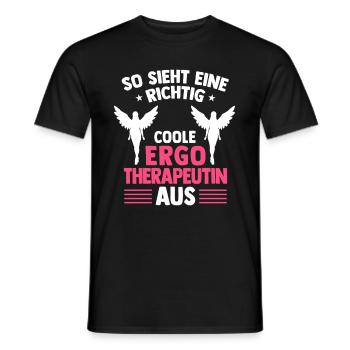 Richtig coole Ergotherapeutin Ergotherapie - Männer T-Shirt - Schwarz - Vorne - AI Model Male 178 light (178cm)