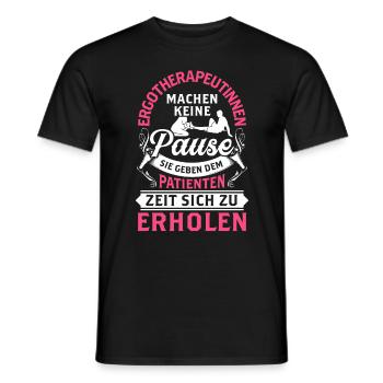 Ergotherapeutin macht keine Pause Ergotherapie - Männer T-Shirt - Schwarz - Vorne - AI Model Male 178 light (178cm)