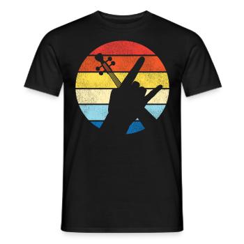 Violin Violinist Retro Vintage - Männer T-Shirt - Schwarz - Vorne - AI Model Male 178 light (178cm)