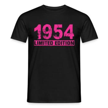 Édition limitée 1954 - T-shirt homme - noir - Devant - AI Model Male 178 light (178cm)