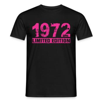 Édition limitée 1972 - T-shirt homme - noir - Devant - AI Model Male 178 light (178cm)
