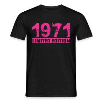 Édition limitée 1971 - T-shirt homme - noir - Devant - AI Model Male 178 light (178cm)