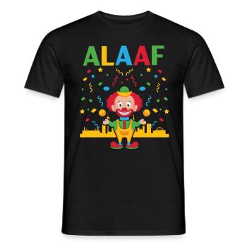 Alaaf Carnaval carnaval clown Cologne - T-shirt homme - noir - Devant - AI Model Male 178 light (178cm)