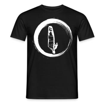 Sporty Hobby Leidenschaft Windsurfer - Männer T-Shirt - Schwarz - Vorne - AI Model Male 178 light (178cm)