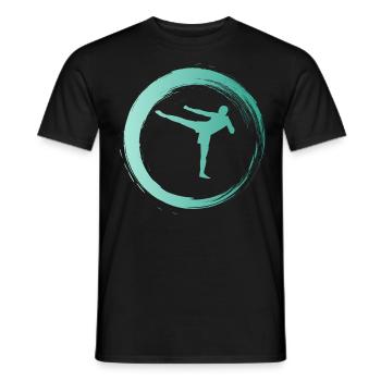 Sporty Hobby Leidenschaft Kickboxen - Männer T-Shirt - Schwarz - Vorne - AI Model Male 178 light (178cm)