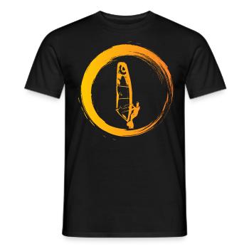 Sporty Hobby Leidenschaft Windsurfer - Männer T-Shirt - Schwarz - Vorne - AI Model Male 178 light (178cm)