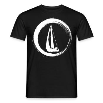Sporty Hobby Leidenschaft Segeln - Männer T-Shirt - Schwarz - Vorne - AI Model Male 178 light (178cm)